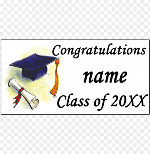 click for larger picture of personalized graduation - personalized graduation diploma banner PNG no watermark