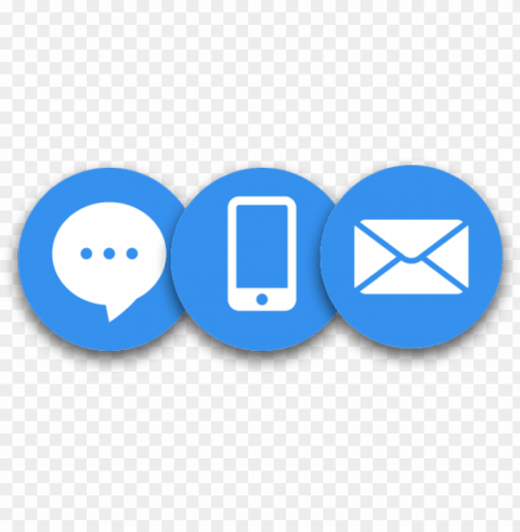 click on a size you want to download - call email chat ico Isolated Design Element in HighQuality Transparent PNG
