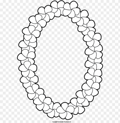 click to save image - lei clip art black and white Isolated Object on Transparent PNG