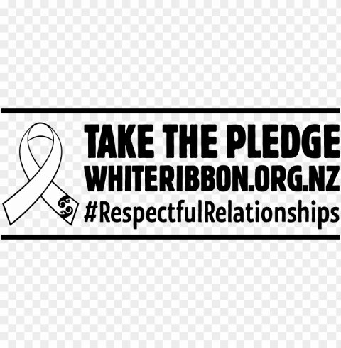 click to take the pledge white ribbon pledge lock up - white ribbo PNG Image Isolated with Transparency