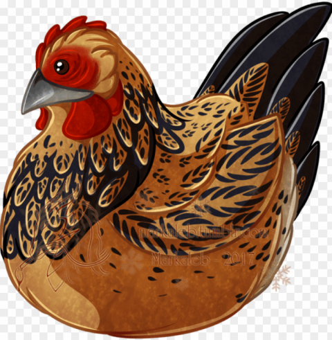 Clicky Hen - Rooster Clear Background Isolated PNG Object