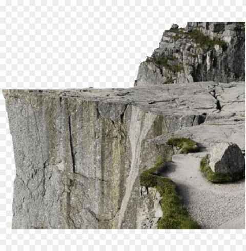 Cliff Png - Preikestole Isolated Artwork On Transparent Background