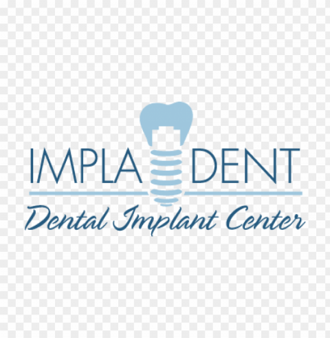 clinica dental impladent vector logo PNG for business use