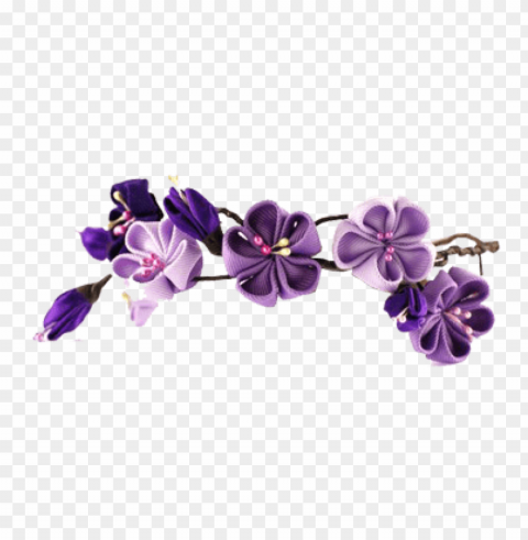 clip are flower crown Isolated Design Element in Clear Transparent PNG