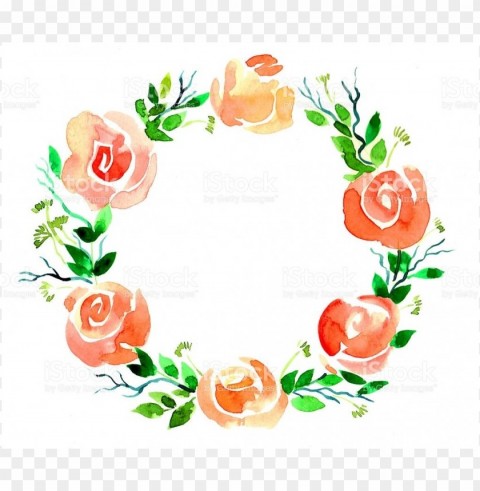 clip are flower crown Isolated Artwork on Clear Background PNG