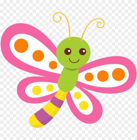 Clip Art Dragonfly Clipart Butterfly Template Insect - Bichinhos De Jardim Free PNG Transparent Images