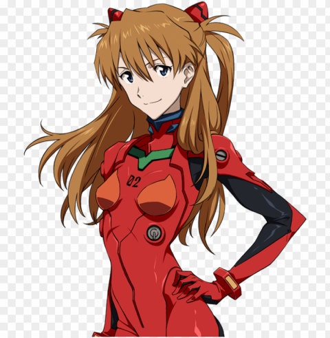 clip art freeuse asuka evangelion - neon genesis evangelio Isolated Artwork on Clear Transparent PNG