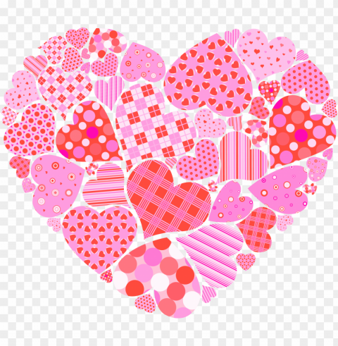 clip art freeuse valentines day of hearts picture - valentines day heart clipart Transparent Background Isolated PNG Item