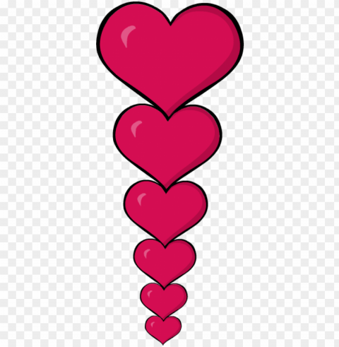 clip art heart valentines day border frame - heart borders clip art PNG with Isolated Object