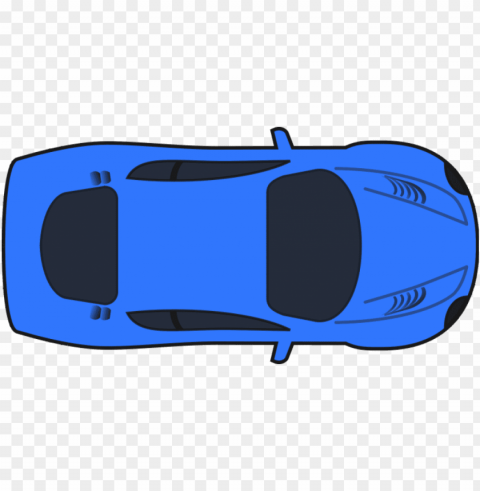 clip art illustration car light car blue new car - cartoon car birds eye view Free PNG download