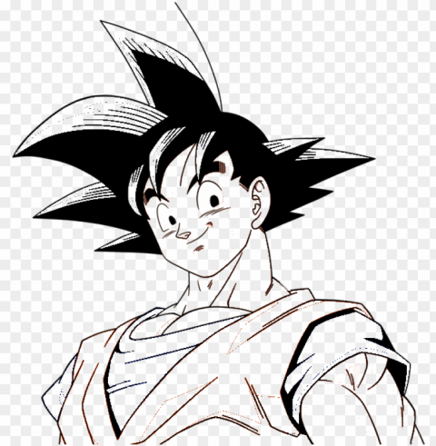clip art royalty free stock lineart by mjicarly on - dragon ball coloring pages goku PNG Image with Transparent Isolated Graphic Element