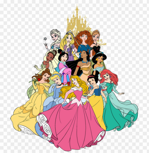 clip art transparent download best free princess file - all disney princess clipart Clear PNG PNG transparent with Clear Background ID 3a04bc1c