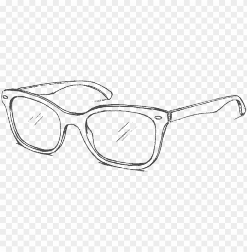 clip art transparent stock drawn pencil and in color - ray ban sunglasses drawi PNG for social media