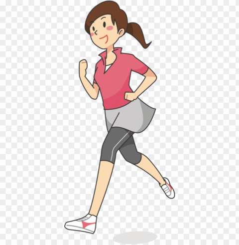 clip art women woman running jogging - woman running clipart Isolated Element in HighQuality PNG