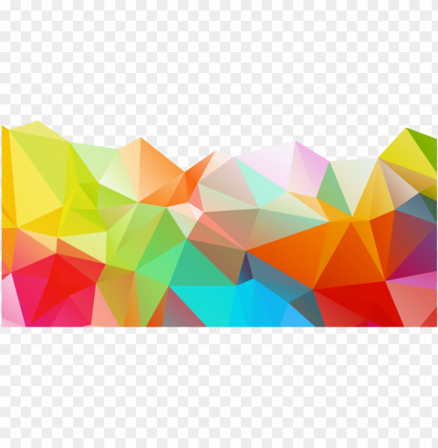 clip black and white geometry color graphics transprent - abstract colorful transparent polygonal background PNG artwork with transparency