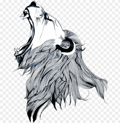 clip black and white library gargoyles drawing lion - simple lion roaring drawi Clear Background PNG Isolation