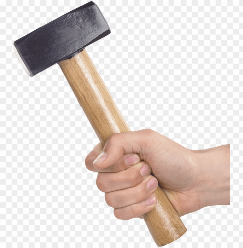 Hand Holding hand hammer PNG Image with Isolated Graphic Element