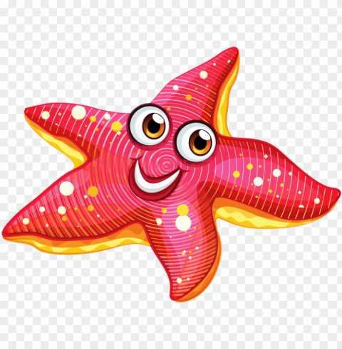 clip free download kawaii clipart starfish - sea star cartoon PNG transparent elements compilation