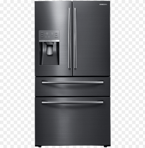 clip free stock fridge clipart door - samsung 28 cuft 4 door french door black stainless PNG images alpha transparency