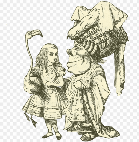 clip library download alice drawing modern day - pages from lewis carroll's alice in wonderland Transparent PNG art