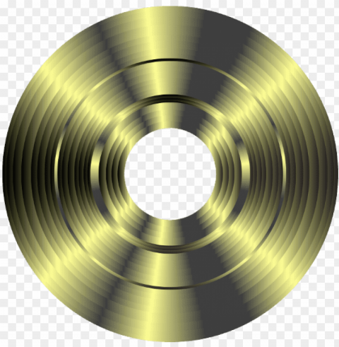 clip royalty free phonograph royalty free clip art - vector cd oro Clear Background PNG Isolation