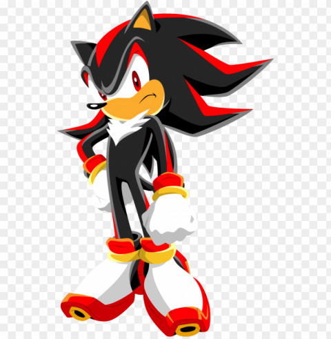 clip hedgehog vector shadow - shadow the hedgehog sonic x fanpo HighResolution Transparent PNG Isolated Graphic