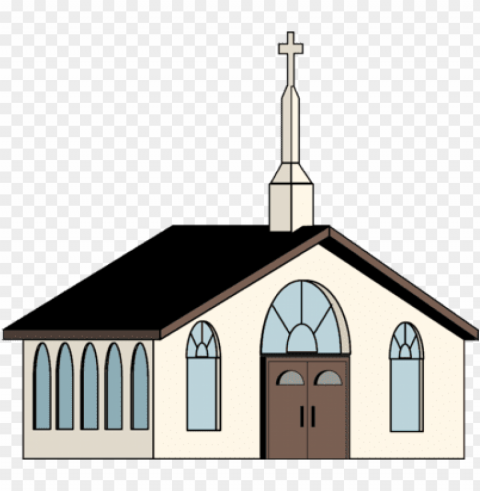 clip library country church clipart - clip art church buildi Transparent PNG Isolated Illustration