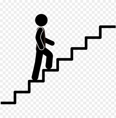 clip library stair silhouette at getdrawings - climbing stairs animated gif HighQuality Transparent PNG Element