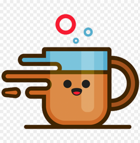 Clip Transparent Stock Illustration Material - Cute Coffee Cup Clip Art PNG Files With Alpha Channel Assortment