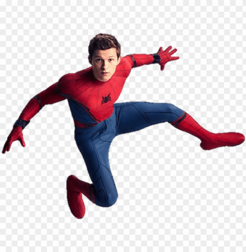 clip transparent stock spider man by captain kingsman - spiderman tom holland photoshoot Free PNG images with alpha channel variety