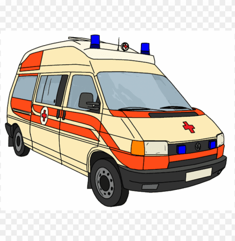 clipart ambulance Clean Background Isolated PNG Design