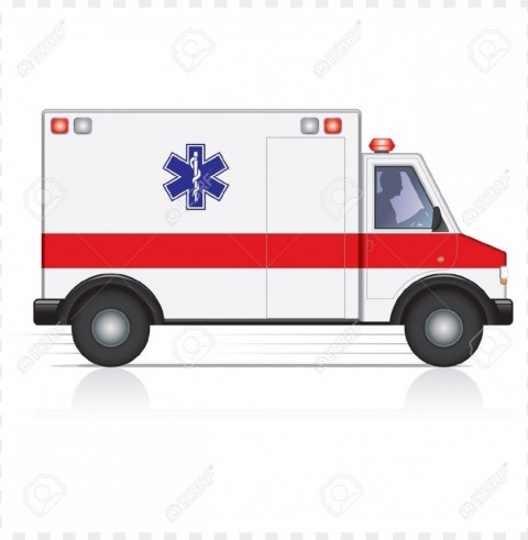 clipart ambulance Clean Background Isolated PNG Graphic