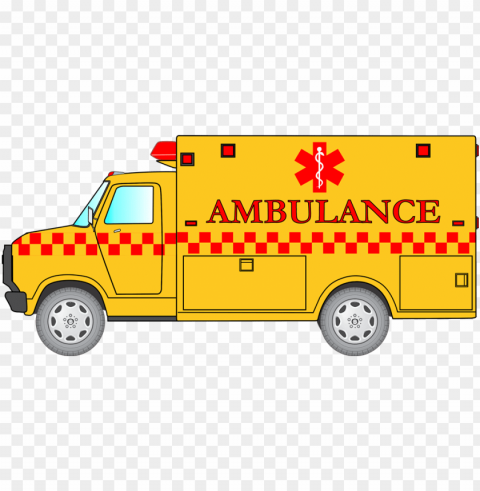 clipart ambulance Clean Background Isolated PNG Illustration