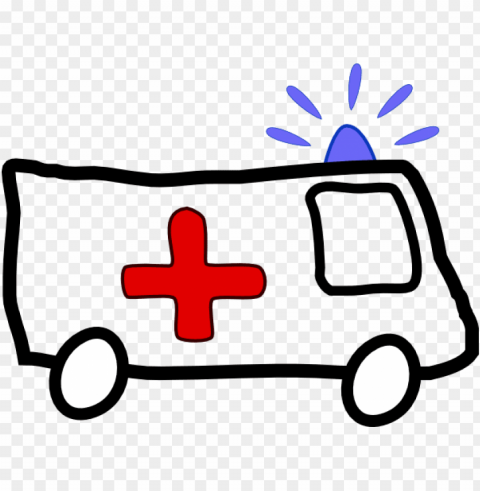 clipart ambulance Clean Background Isolated PNG Image