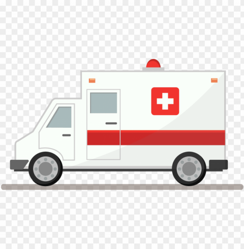 clipart ambulance Clean Background Isolated PNG Object