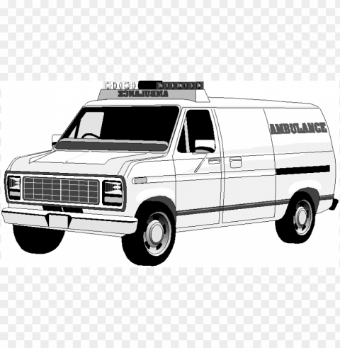 clipart ambulance CleanCut Background Isolated PNG Graphic
