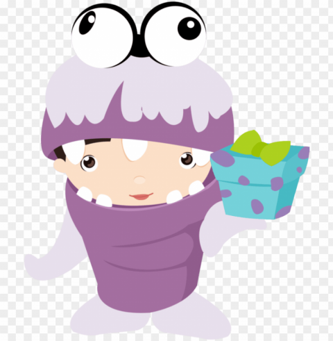 clipart de monster party bebés - monster inc baby Isolated Graphic with Clear Background PNG