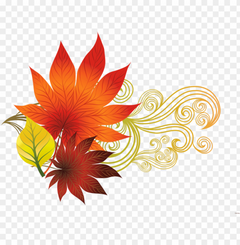 clipart fall border design - fall clipart HighQuality PNG with Transparent Isolation