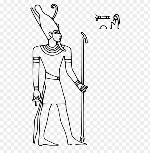 clipart free download pharaoh coloring pages gods - pharaoh hieroglyph Isolated Graphic on Clear Transparent PNG