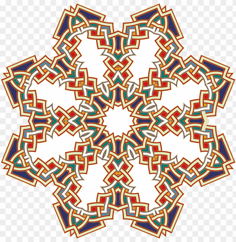 clipart islamic geometric art 2 - islamic borders Clear PNG