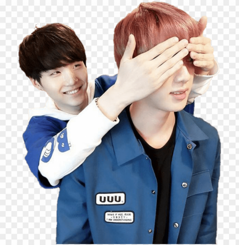 clipart library stock bts and jin render by reason - bts suga and ji Isolated Item on Transparent PNG