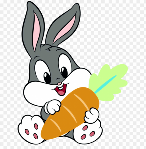clipart rabbit pair - baby looney tunes bugs bunny Isolated Subject on HighQuality PNG