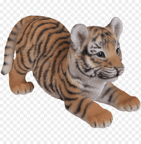clipart royalty free stock tiger big cat - hi-line gift ltd playing tiger cub figurine PNG transparent pictures for projects