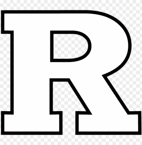clipart rutgers football - black and white rutgers r PNG graphics with alpha transparency broad collection