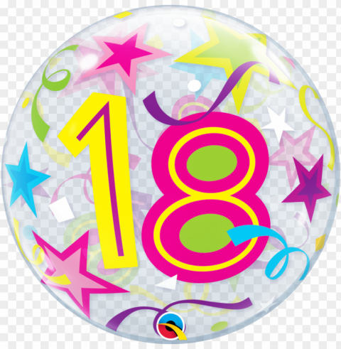 clipart transparent download th bubble balloon - 18 birthday bubble balloo PNG for personal use