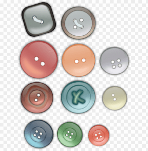 clothes button Isolated Item on Transparent PNG