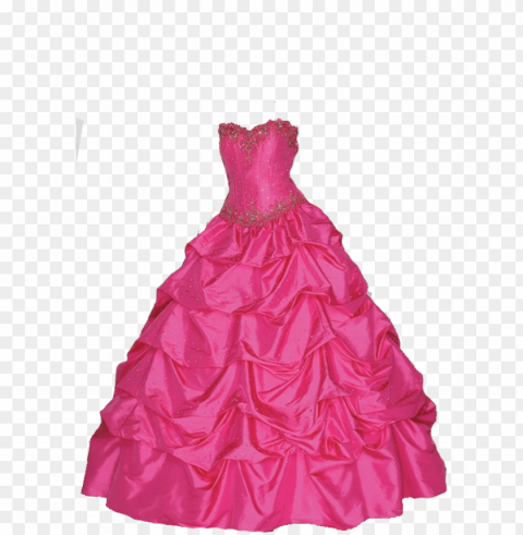 clothes - dresses - barbie prom dress Isolated Object in HighQuality Transparent PNG