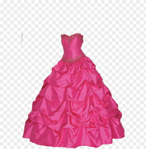 Clothes - Dresses - Barbie Prom Dress Isolated Object In HighQuality Transparent PNG