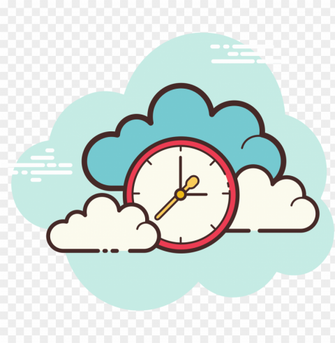 cloud clock - ico Clean Background Isolated PNG Icon PNG transparent with Clear Background ID fb9dee56