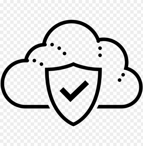 cloud firewall icon - cloud computi PNG Image with Transparent Isolated Graphic